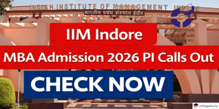 IIM Indore MBA Admission 2026 PI Calls Out; Check Now @iimidr.ac.in